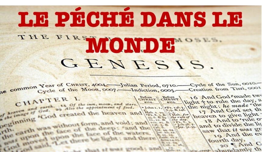 LE PÉCHÉ DANS LE MONDE