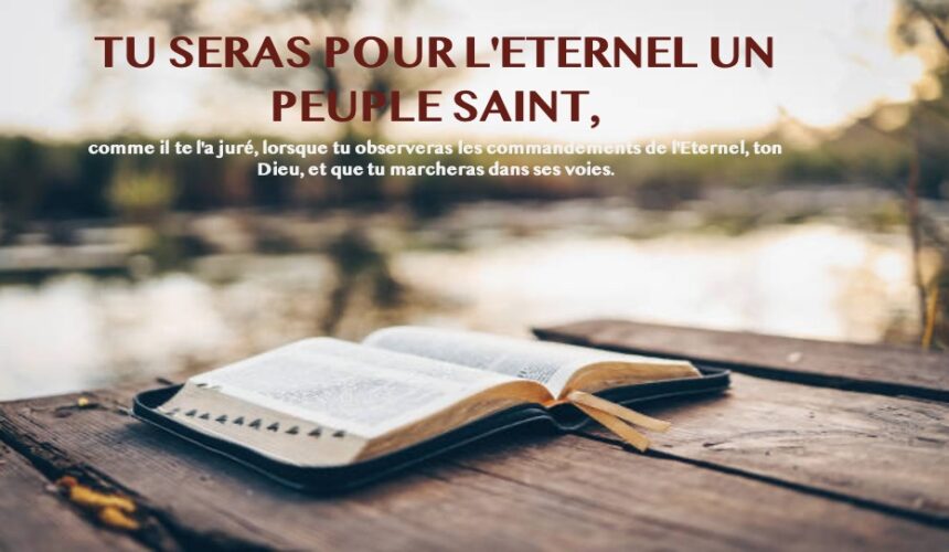 TU SERAS UN PEUPLE SAINT